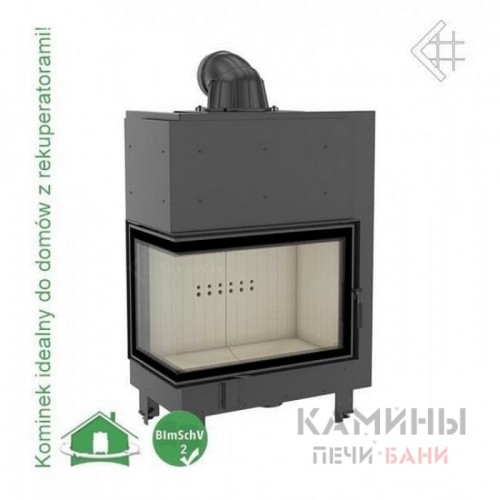 Каминная топка Kratki MBA/L/BS (угловое стекло слева)