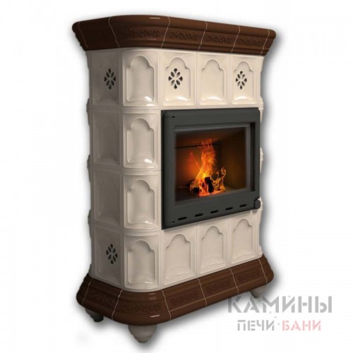 Изразцовый камин Истра КимрПечь пристенный однотонный B Изразцовый камин Истра КимрПечь пристенный однотонный B