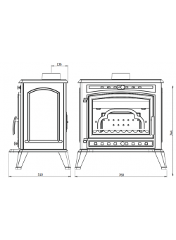 Печь-камин Invicta Alma 