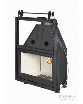 Каминная топка Экокамин Альфа 800 K с контргрузом