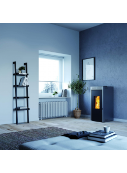 Печь-камин Invicta Teramo 17 Pellet Stove Красная (с водяным контуром)