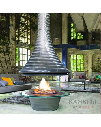 Центральный камин Eva 992 Brute открытый JC Bordelet 