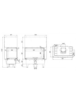 Каминная топка DEFRO HOME INTRA LA BL/BP G