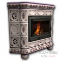 Изразцовый камин Медальон КимрПечь угловой Роспись Изразцовый камин Медальон КимрПечь угловой Роспись