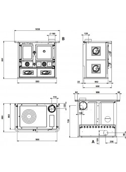 Печь камин La Nordica Rosa 5.0 Ceramica