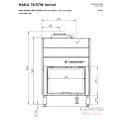 Каминная топка Hoxter HAKA 78/57WT с водяным контуром Каминная топка Hoxter HAKA 78/57WT с водяным контуром
