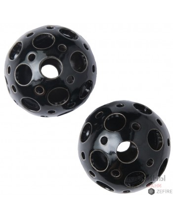 Шары черные с отверстиями двух размеров 2 шт (ZeFire)