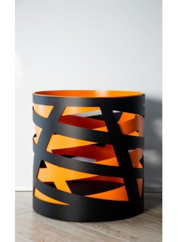 Дровница Saturn (черно-оранжевая)