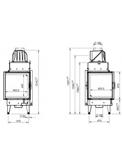 Каминная топка Austroflamm 55x55x57 K 3.0