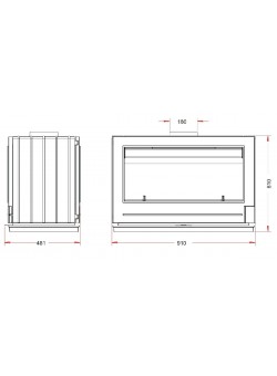 Каминная топка Invicta Aaron double face