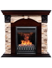 Электрокамин Dublin ROCK c очагом 3D Oregan