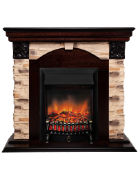 Электрокамин RealFlame Dublin Rock Corner STD/EUG AO с Fobos S BL RC