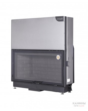 Каминная топка ВЕГА 1600 B чёрный шамот подовое горение