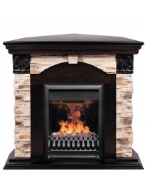 Электрокамин Dublin ROCK Corner c очагом 3D Oregan