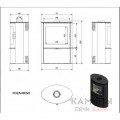 Печь-камин Kratki Koza/AB/S/2 (сталь) Печь-камин Kratki Koza/AB/S/2 (сталь)