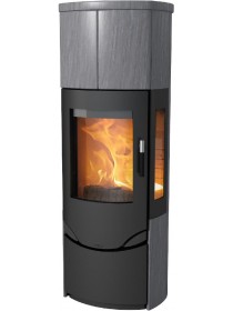 Печь-камин Lotus PRIO M Indian Night - with side glass panel