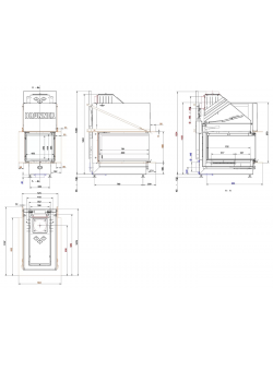 Газовый камин Panorama BKH 45-80-45-80