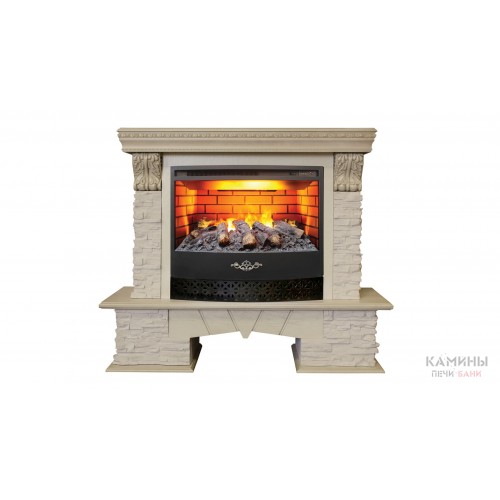 Электрокамин Rockland Lux 25,5 WT c очагом FireStar 25,5 3D