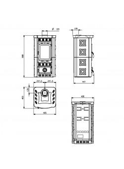 Печь камин La Nordica Gaia