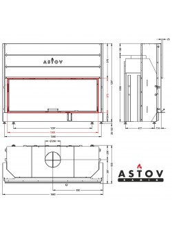 Каминная топка АСТОВ ПС 15057