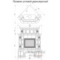 Изразцовый камин Прованс КимрПечь угловой двухъярусный однотонный В с дровником Изразцовый камин Прованс КимрПечь угловой двухъярусный однотонный В с дровником