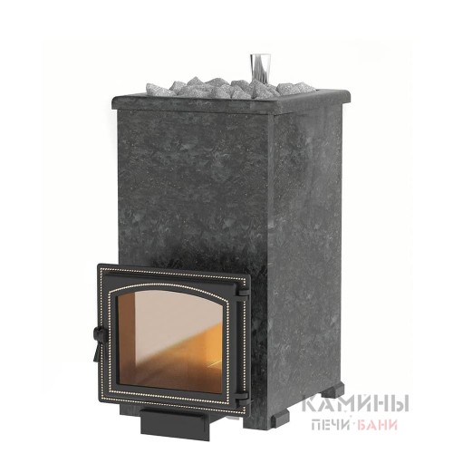  Печь комплект Везувий Легенда Русский пар 18 (240) в облицовке из пироксенита