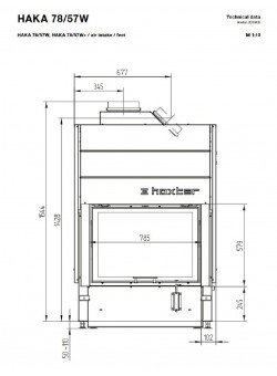 Каминная топка Hoxter HAKA 78/57Wh
