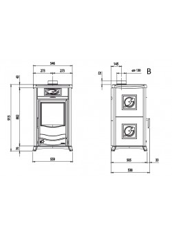 Печь камин La Nordica Termorossella Plus Evo DSA 4.0