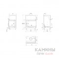 Каминная топка Kratki Zuzia/PW/BP/15/BS/W/Deco