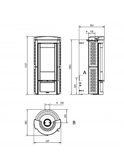 Печь камин La Nordica Liù