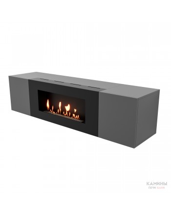 Тумба с биокамином Firelight BFP-P1600 графит