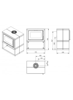 Каминная топка Jydepejsen Sigma Titan 1