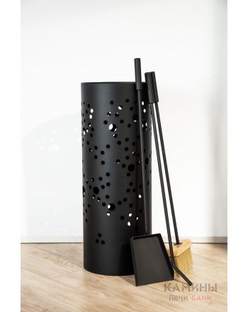 Ведро с аксессуарами для камина Bali