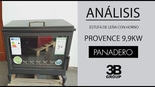 Análisis | Estufa de leña Provence 9,9KW | Panadero Denia