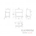 Каминная топка Kratki Oliwia/PW/BP/17/BS/W/Deco Каминная топка Kratki Oliwia/PW/BP/17/BS/W/Deco