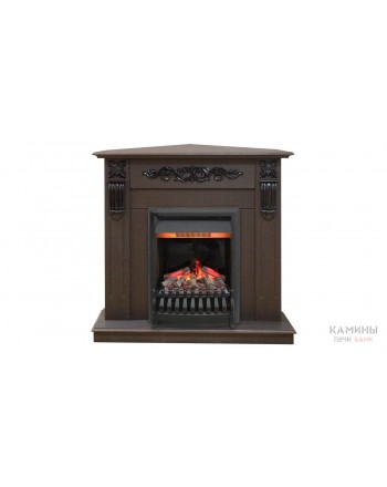 Электрокамин Dominica Corner STD DN c очагом 3D Oregan