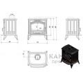 Печь-камин Kratki Koza K6 с водяным контуром Печь-камин Kratki Koza K6 с водяным контуром