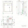 Газовый камин BRUNNER flach BKG 68-68  Газовый камин BRUNNER flach BKG 68-68