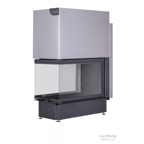 Каминная топка Экокамин ДЕЛЬТА 900 три стекла принтинг черный шамот Каминная топка Экокамин ДЕЛЬТА 900 три стекла принтинг черный шамот
