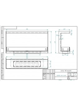 Биокамин Contour торцевой 900 (ESTETIC FLAME) Zefire