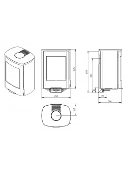 Печь-камин Jydepejsen Senza Wall