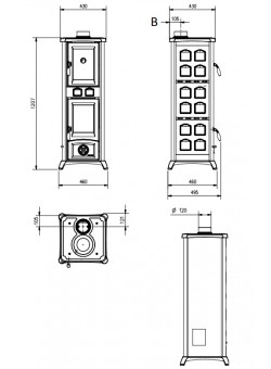 Печь камин La Nordica Gemma Forno Stone