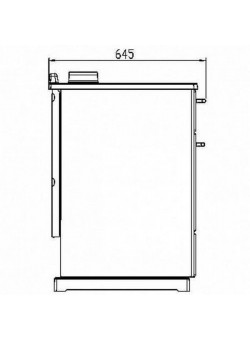 Отопительно-варочная печь Plamen 850 Termo Glas