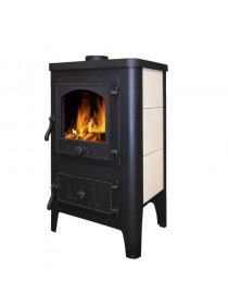 Печь-камин Бавария Оптима с чугунной плитой