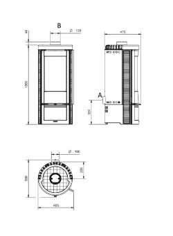 Печь камин La Nordica Marlena
