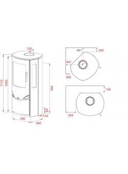 Печь-камин Lotus PRIO 6