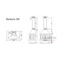 Печь-камин ROCAL Barbara 120 Печь-камин ROCAL Barbara 120
