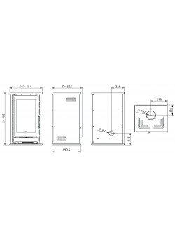 Печь-камин Solzaima M1 Eco
