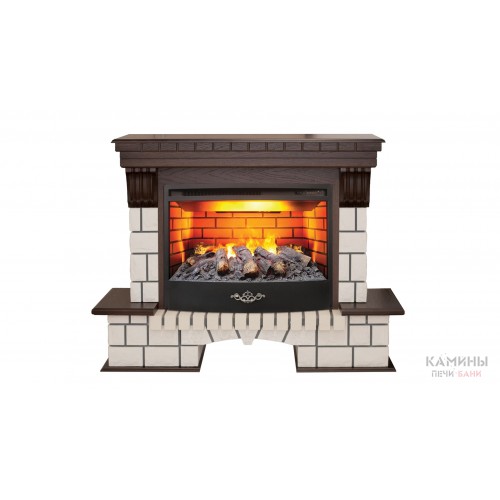 Электрокамин Stone 25,5 AO c очагом FireStar 25,5 3D Электрокамин Stone 25,5 AO c очагом FireStar 25,5 3D