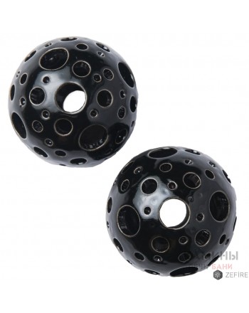 Шары черные с отверстиями трех размеров 2 шт (ZeFire)